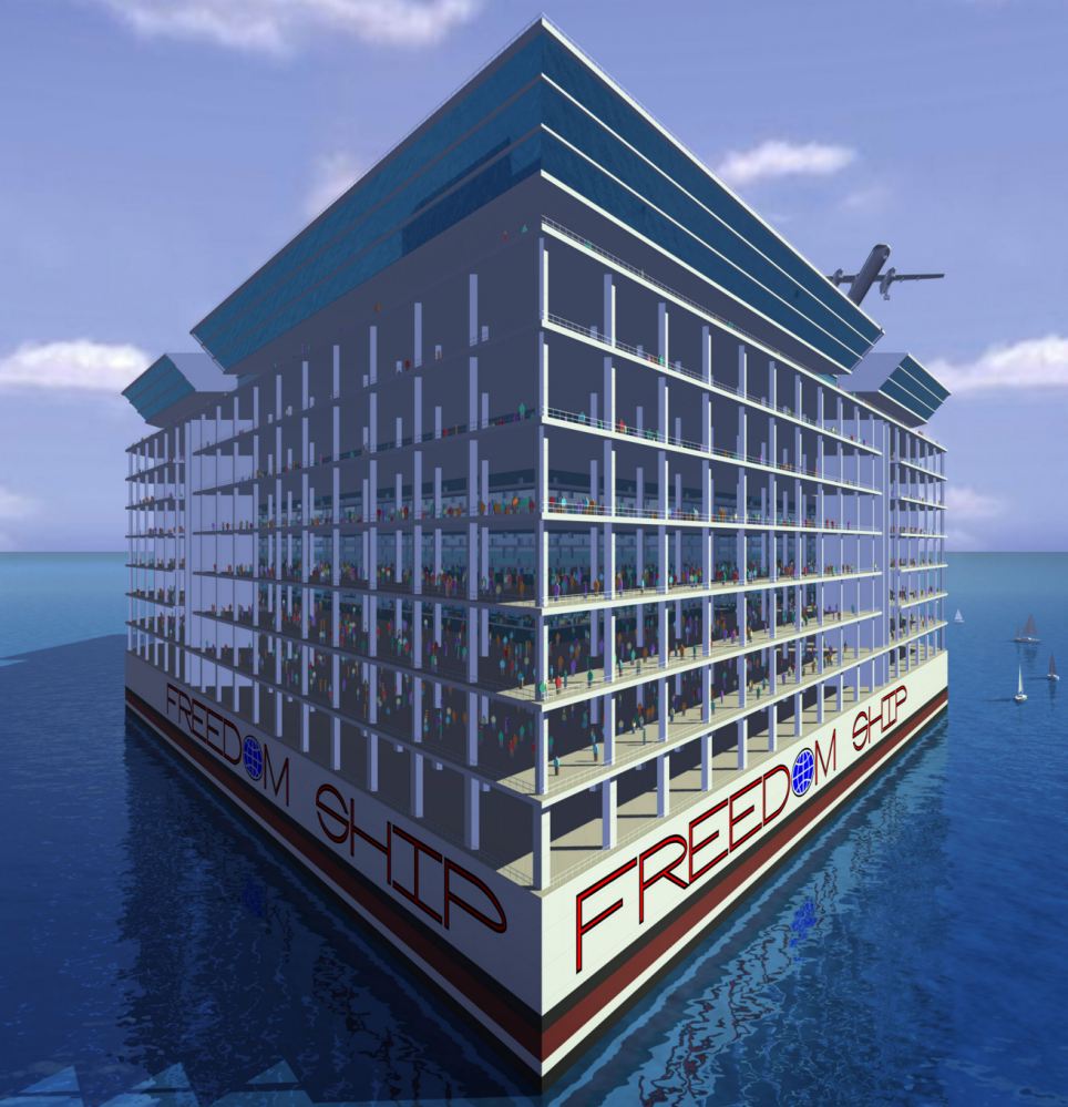 Floating Island Ship