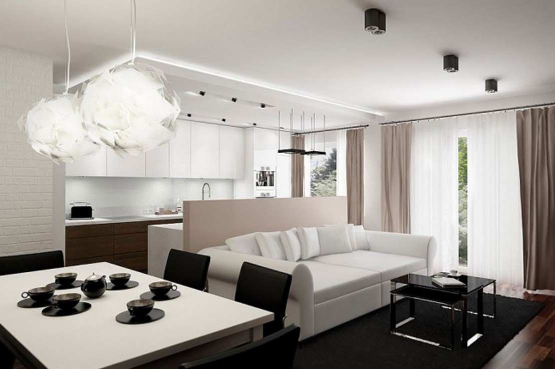 extraordinary-small-apartment-interior-design-with-white-sofa-dining-room-and-kitchen