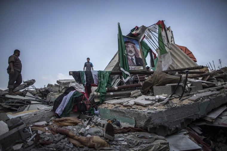 Israeli airstrike aftermath in Gaza
