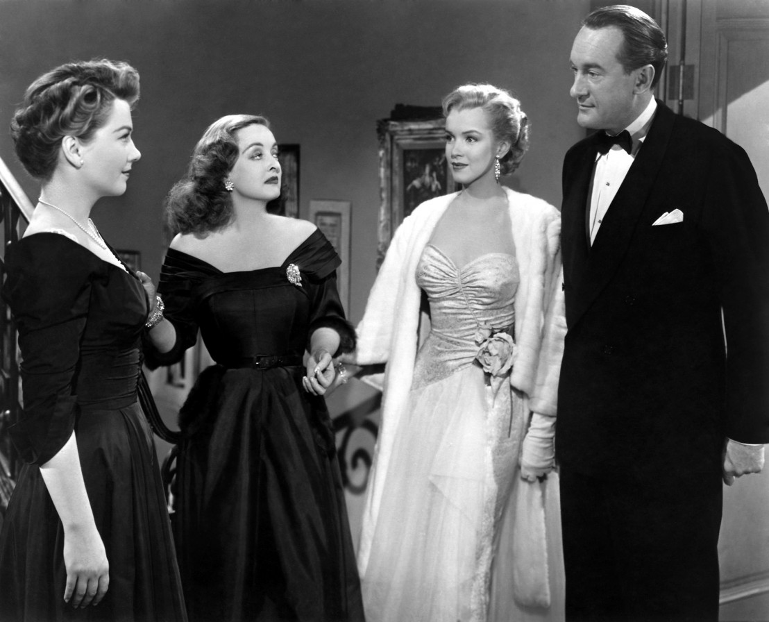 anne baxter, bette davis, marilyn monroe & george sanders - all about eve 1950