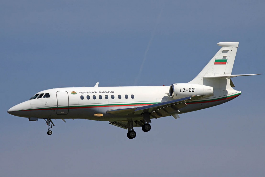 Купеният от РВД бизнесджет Falcon 2000