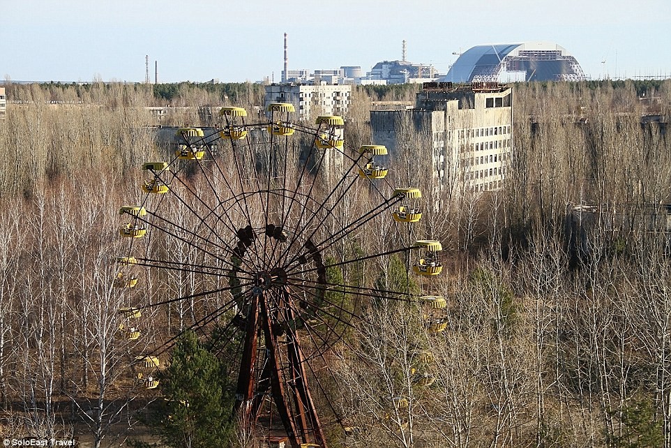 the Chernobyl nuclear explosion site