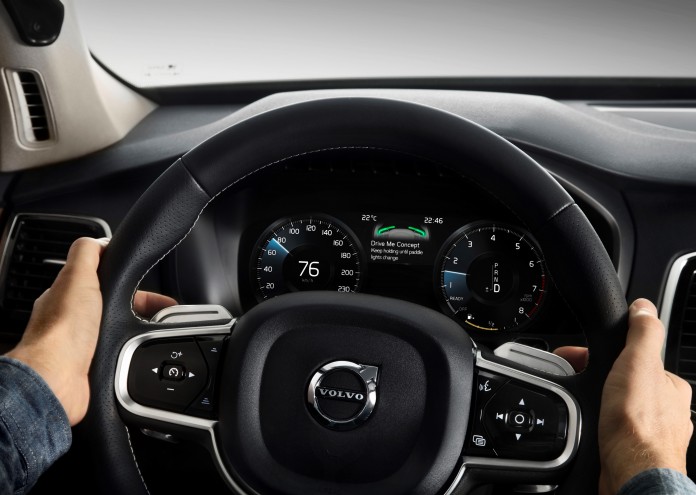 HMI activation in Volvo's XC90 Drive Me car
