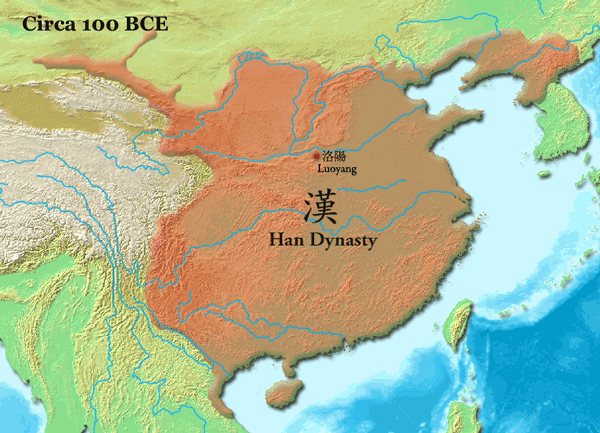  китай-по-времето-на-династията-хан-около-100г.пр.хр 