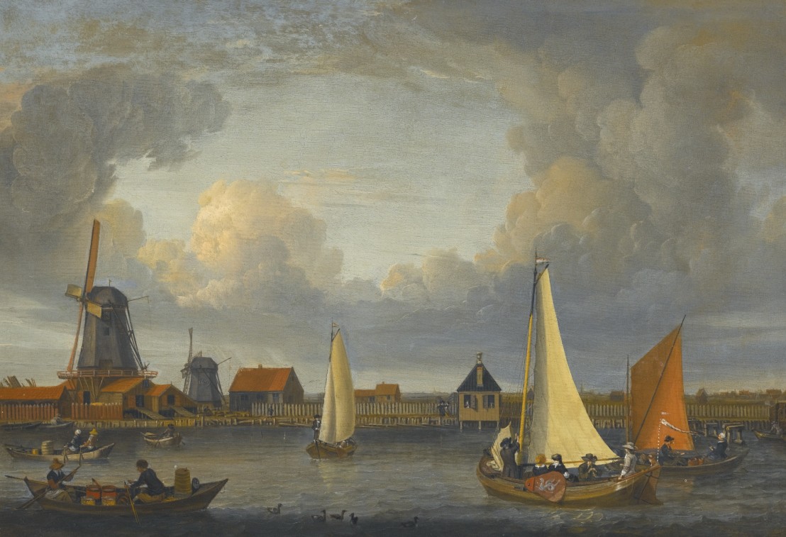  Abraham_Storck_-_A_river_landscape_with_fishermen_in_rowing_boats_(1679) 