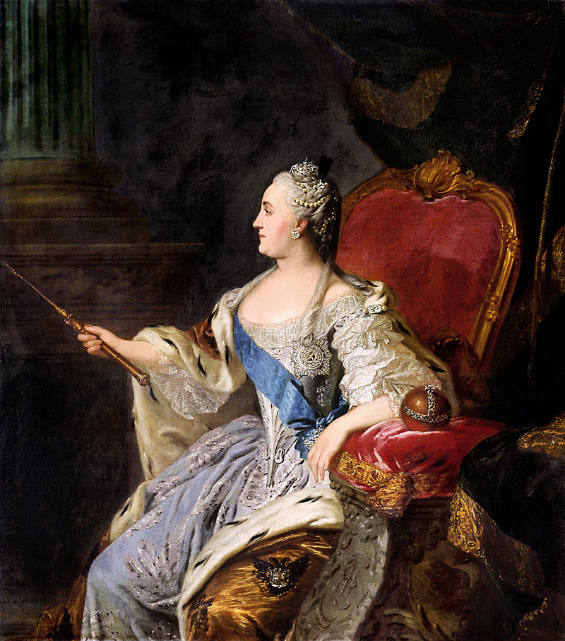 Profile_portrait_of_Catherine_II_by_Fedor_Rokotov_(1763,_Tretyakov_gallery)