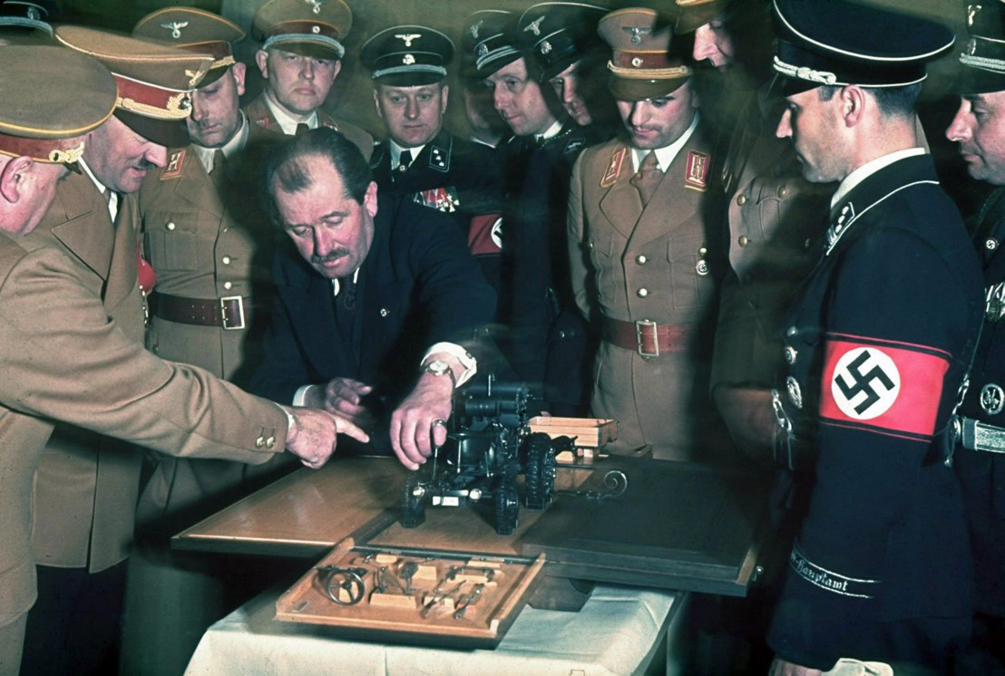  Ferdinand Porsche and Adolf Hitler. 