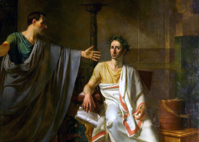 Когато е на 25 години, Юлий Цезар плава по Егейско