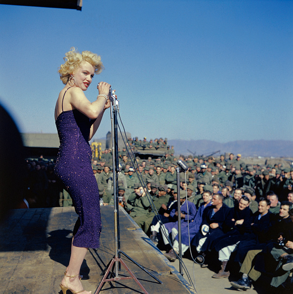  Marilyn Monroe Entertains Troops in Korea 