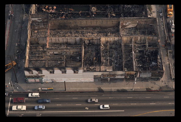  Aftermath of LA Riots (Photo by Peter Turnley/Corbis/VCG via Getty Images) 