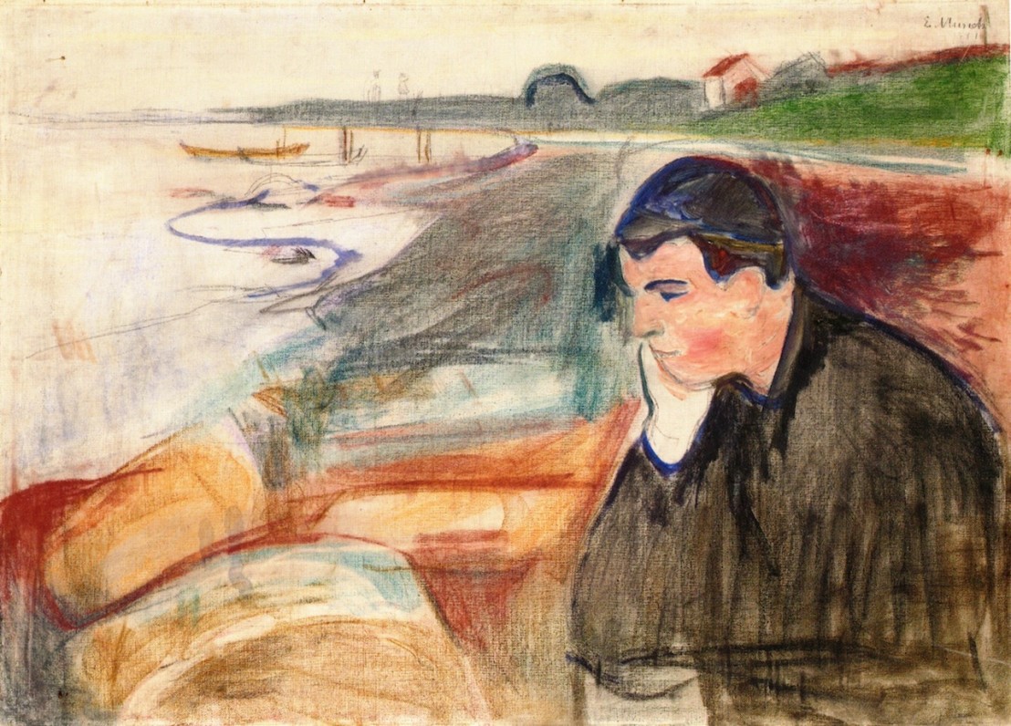  Edvard_Munch_-_Evening._Melancholy_(1891) 