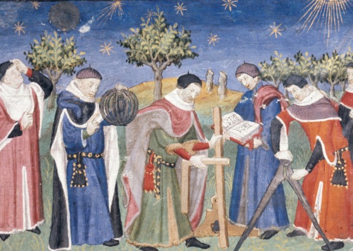 През 14 и 15 век в Англия докато във Франция