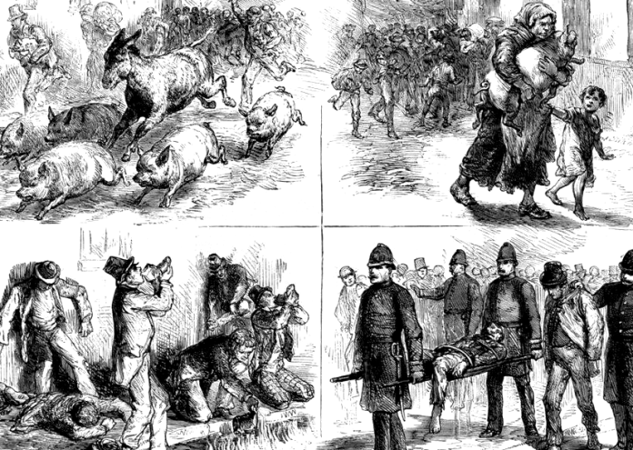 Пожарът на уиски в Дъблин от 1875 г. е една