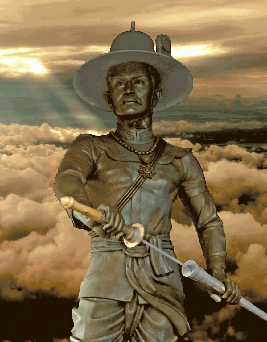  Monument_of_King_Taksin_in_Wat_Kungtapao 