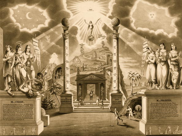  Symbols -Masonic Chart (Photo by Buyenlarge/Getty Images) 