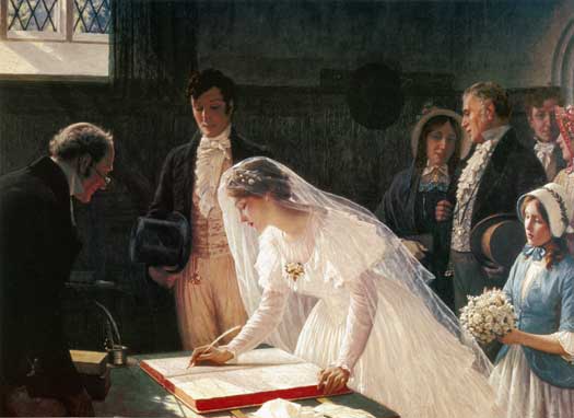 Бракът в джорджианска и регентска Англия рядко е излязъл от
