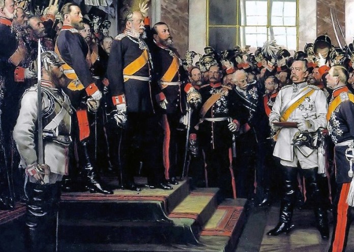 Като пруски политик Ото фон Бисмарк превръща серия малки германски