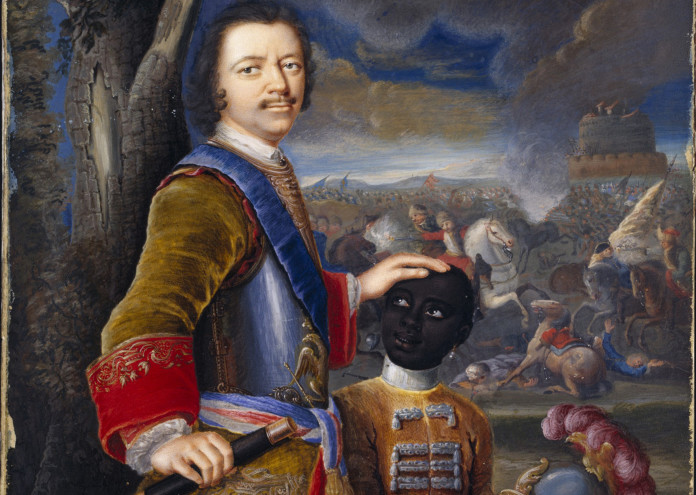 Peter The Great With His Page Abraham Hannibal Ca 1720