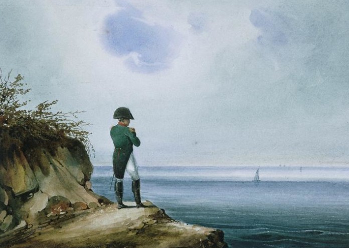 На 7 август Наполеон и 26 негови спътника се качват