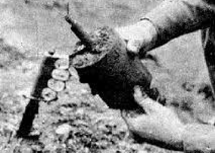 Германската Schrapnellmine или с мина известна още като скачащата Бети на Западния